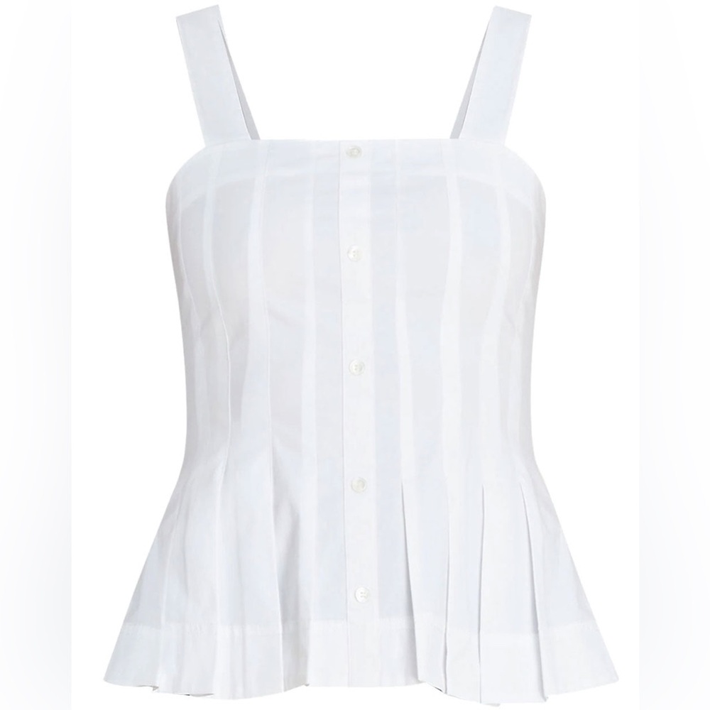 Veronica Beard White Sleeveless Top